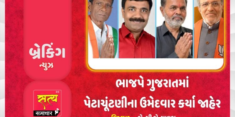 ગુજરાત પેટાચૂંટણીમાં ભાજપે વિપક્ષમાંથી આવેલા તમામ ને મેદાને ઉતાર્યા