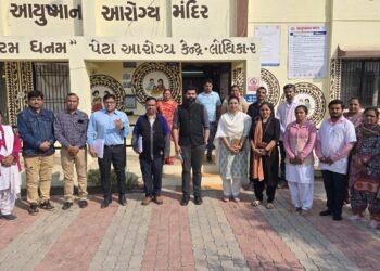 લોધિકામાં વિવિધ સરકારી સેવાઓનું નિરીક્ષણ કરતા જિલ્લા વિકાસ અધિકારી