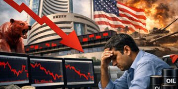 શેરબજારમાં ‘ટ્રમ્પ ટેરિફ’નો ફફડાટ: સેન્સેક્સ 1065 પોઈન્ટ તૂટ્યો, રોકાણકારોના 10 લાખ કરોડ સ્વાહા | St…