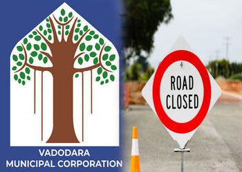 વડોદરામાં ગોરવા-પંચવટી કેનાલથી રૂબી સર્કલ સુધી નવો રોડ બનાવવા એક બાજુનો ટ્રેક બંધ | One side track c…