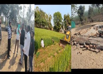 36 વિઘા સરકારી ગૌચરમાં જમીનના છેડે દબાણ દૂર કરવાની કામગીરી હાથ ધરાઈ | the edge of the land in 36 big…