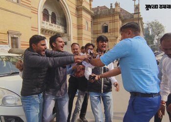 વડોદરામાં શંકરાચાર્ય અવિમુક્તેશ્વરાનંદ પર અત્યાચારના આરોપ સાથે યુથ કોંગ્રેસનો ઉગ્ર વિરોધ, 7ની અટકાયત…