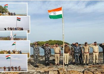 સમુદ્ર મધ્યે ગુંજ્યો રાષ્ટ્રગાનનો નાદ: દેવભૂમિ દ્વારકાના 15 દુર્ગમ ટાપુઓ પર લહેરાવાયો તિરંગો, જુઓ આક…