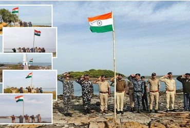 સમુદ્ર મધ્યે ગુંજ્યો રાષ્ટ્રગાનનો નાદ: દેવભૂમિ દ્વારકાના 15 દુર્ગમ ટાપુઓ પર લહેરાવાયો તિરંગો, જુઓ આક…