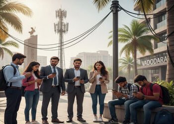 વડોદરામાં હવે 5-જીની સ્પીડ ઓછી થતાં ગ્રાહકોને હેરાનગતિ : સરકારી કચેરીઓમાં કામકાજમાં ધાંધિયા | Custom…