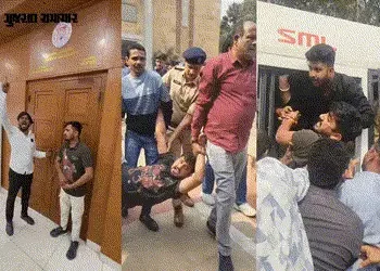 GUમાં હોબાળો: અધિકારીઓની લેટ-લતીફી સામે NSUI લાલઘૂમ, યુનિવર્સિટીમાં તાળાબંધી | NSUI Protest and Lock…