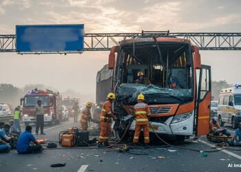 વડોદરામાં NH-48 પર ફરી ગમખ્વાર અકસ્માત, બસ-ટ્રકની ધડાકાભેર ટક્કર, એકનું મોત | Fatal Accident on NH 4…