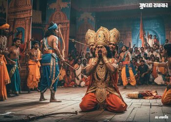 યુપીમાં ગજબ ઘટના! રામલીલામાં શ્રીરામના બાણથી રાવણ આંધળો થતાં SC/ST એક્ટ હેઠળ FIR | sc st act sonbhad…