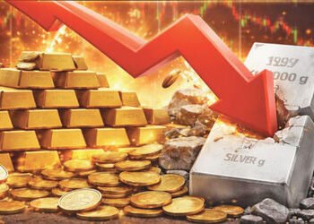 ચાંદી વાયદો ટોચ પરથી રૂા.1.29 લાખ ગબડયો | Silver futures plunged by Rs 1 29 lakh from their peak