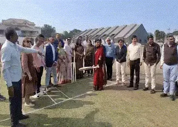 જ્યાંથી રવિન્દ્ર જાડેજાની ક્રિકેટની સફર શરૂ થઈ, એ જ મેદાનમાં રિવાબાએ કર્યું બેટિંગ | Rivaba Jadeja B…