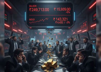 ચાંદી ₹15939ના કડાકા સાથે ગબડીને અઢી લાખથી નીચે, સોનું 3% તૂટતાં રોકાણકારો ગભરાયા | Silver plunges t…
