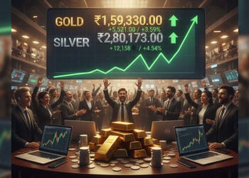 સોનામાં ₹5,500 અને ચાંદીમાં ₹12,000થી વધુનો ધરખમ ઉછાળો; જાણો આજના લેટેસ્ટ રેટ | Gold surges by ₹5 50…