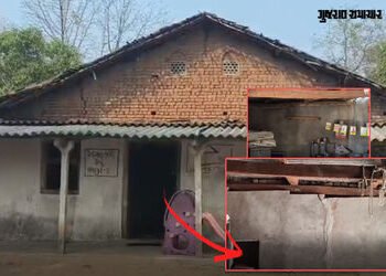 છોટા ઉદેપુર: ભીલપુર ગામે 15 વર્ષથી નાના ભૂલકાઓ કાચી આંગણવાડીમાં બેસવા મજબૂર, લાઈટ પણ નથી | Chhota Ud…