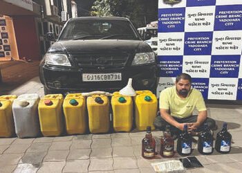 કારમાં ત્રણ ટેન્ક છુપાવી ગોવાથી છૂટો વિદેશી દારૂ લાવતો આરોપી ઝડપાયો | Accused arrested for bringing …