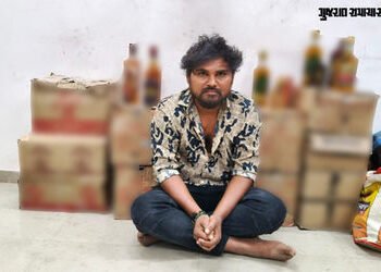 અમદાવાદ: શેલામાં પેટી પલંગ નીચે સંતાડેલો 1.30 લાખનો દારૂ ઝડપાયો, એકની ધરપકડ | Ahmedabad News Shela N…