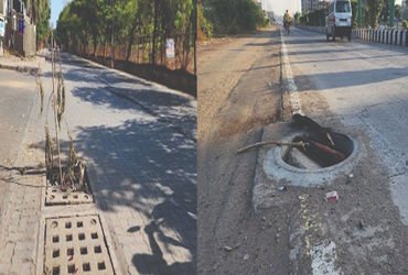 સાવધાન ! વડોદરા શહેરમાં તૂટેલા ગટરના ઢાંકણની સમસ્યા : વાહન ચાલકો પરેશાન | Problem of broken sewer li…