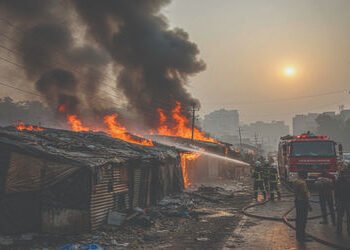 વડોદરાના વાઘોડિયા રોડના ઝૂંપડામાં આગ લાગતા પરિવારનો બચાવ, ઘરવખરીને નુકસાન | Family rescued after fir…