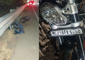 ગાંધીનગરમાં ગમખ્વાર અકસ્માત, બેફામ બુલેટ ચાલકની ટક્કરે બે ભાઈઓના કમકમાટીભર્યા મોત | Horrific acciden…