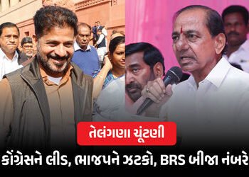 તેલંગાણામાં પંજો મજબૂત ! સ્થાનિક ચૂંટણીમાં કોંગ્રેસને લીડ, ભાજપને ઝટકો; BRS બીજા નંબરે | Telangana L…