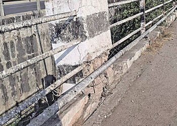 વઢવાણમાં ભોગાવો નદી પરના પુલના પીલર અને બીમ તૂટયા | Pillars and beams of the bridge over the Bhogavo…