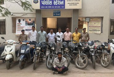 હાઇવે પર પાર્ક કરતા નોકરીયાતોના ટુવ્હીલર ચોરનાર પકડાયો,10 વાહનો કબજે | vehicle thief caught with 10 …