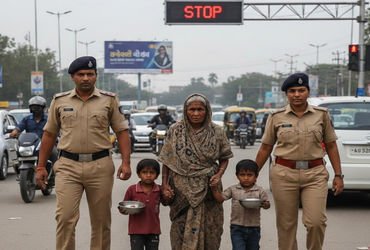 વડોદરામાં ટ્રાફિક સિગ્નલ પર બાળકો પાસે ભીખ મંગાવતી દાદી સામે પોલીસ ફરિયાદનો પહેલો કિસ્સો | First cas…