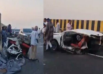 રાજકોટમાં આ કેવો અકસ્માત? કારના બે ટુકડાં થયા, મેળાથી પાછા આવતા યુવક-યુવતીનું મોત | Car Accident On …