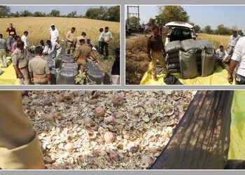 મહીસાગર પોલીસની મોટી કાર્યવાહી: લક્ઝરી કારમાંથી પોષ ડોડાનો જથ્થો ઝડપાયો, આરોપીઓ ફરાર | Luxury Car Ca…