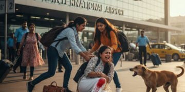 જયપુર એરપોર્ટ પર દિલ્હીની મહિલા મુસાફર પર કૂતરાનો હુમલો: લોહીલુહાણ હાલતમાં હોસ્પિટલ ખસેડાઈ | jaipur …