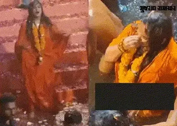 કીર્તિ પટેલનો નવો વિવાદ! ભગવા વસ્ત્રો પહેરી મૃગીકુંડમાં સ્નાન કર્યું, સાધુ-સંતોમાં નારાજગી | Kirti P…