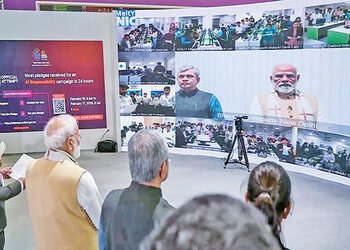 પીએમ મોદીના હસ્તે દુનિયાની સૌથી મોટી એઆઈ સમિટનું ઉદઘાટન | PM Modi inaugurates world’s largest AI sum…