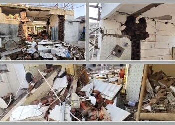 અમરેલીમાં ભેદી ધડાકાથી લોકોમાં ફફડાટ! ખેડૂતના ઘરનું રસોડુ ધરાશાયી પણ ગેસ સિલિન્ડર સલામત | Amreli Sho…