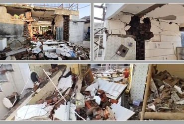 અમરેલીમાં ભેદી ધડાકાથી લોકોમાં ફફડાટ! ખેડૂતના ઘરનું રસોડુ ધરાશાયી પણ ગેસ સિલિન્ડર સલામત | Amreli Sho…