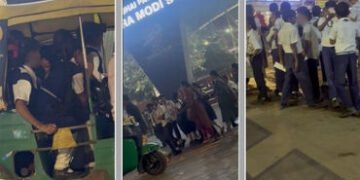 અમદાવાદમાં મેચ જોયા બાદ માસૂમ બાળકોને રિક્ષામાં ઘેટાં-બકરાંની જેમ ભરીને લઈ જવાયા | After Stadium Mat…