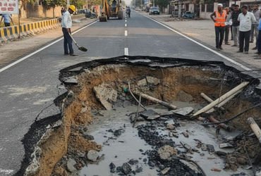 વડોદરા: બે વિભાગો વચ્ચે સંકલનનો અભાવ: ગંદા પાણીની સમસ્યાના કારણે નવીન બનેલો રોડ ખોદી કાઢ્યો | Lack o…