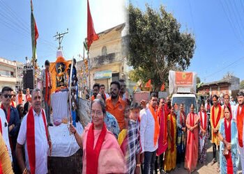 જામનગરના શંકર ટેકરી વિસ્તારમાં શિવરાત્રિના મહા પર્વે હિન્દુ સેના આયોજિત ભવ્ય શિવ શોભાયાત્રા યોજાઈ | …