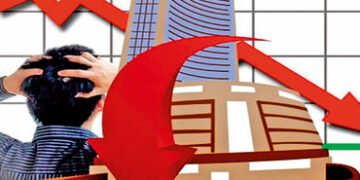 સેન્સેક્સ 1236 પોઈન્ટ ગબડીને 82498 | Sensex plunges 1236 points to 82498