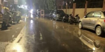 વારસિયામાં પાણી લાઇન તૂટતા પાણીની રેલમછેલ | Water main breaks in Warsi causing waterlogging