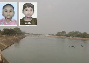 ગાંધીનગરમાં અંબાપુર કેનાલમાં બાઈક ખાબકતાં પિતા અને બે માસુમ પુત્રો તણાયા, એક બાળકનો મૃતદેહ મળ્યો | G…