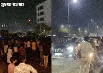 અમદાવાદનો એસપી રિંગ રોડ ચક્કાજામ, વૈષ્ણોદેવીથી ઝુંડાલ જતા આવતો ડિવાઇડર કટ બંધ કરાતા સ્થાનિકોમાં રોષ …