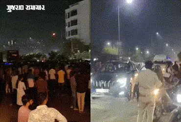 અમદાવાદનો એસપી રિંગ રોડ ચક્કાજામ, વૈષ્ણોદેવીથી ઝુંડાલ જતા આવતો ડિવાઇડર કટ બંધ કરાતા સ્થાનિકોમાં રોષ …