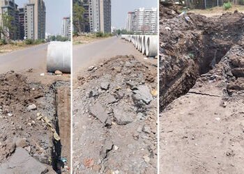 સુરત પાલિકાનો અંધેર વહીવટ, 9 મહિના પહેલા પાલમાં રોડ બનાવ્યો અને હવે સ્ટ્રોમ ડ્રેનેજ માટે રસ્તો ખોદી …