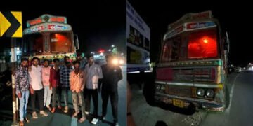 અમરેલી: લાઠીના ચાવંડ પાસે કતલખાને જતા 9 પશુઓ બચાવાયા, ટ્રક સહિત 58 લાખનો મુદ્દામાલ જપ્ત | Joint Oper…