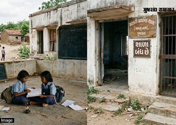 છેલ્લા બે વર્ષમાં ગુજરાતમાં 75 સરકારી શાળાઓને તાળાં મારી દેવાયા, શિક્ષણ વિભાગની કબૂલાત | gujarat edu…