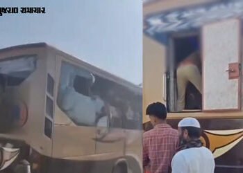 રાજસ્થાનના બાલોતરામાં ટ્રેલર અને બસ વચ્ચે ભયંકર ટક્કર, 7 લોકોના મોત, અનેક ઈજાગ્રસ્ત | Sleeper Bus an…