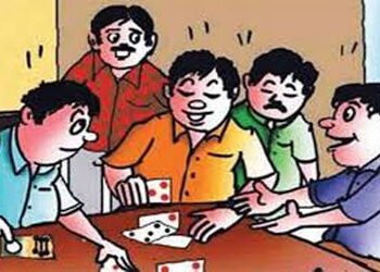 અડાસ ગામે બે સ્થળે જુગાર રમતા સાત શખ્સ પકડાયા | Seven people caught gambling at two places in Adas v…