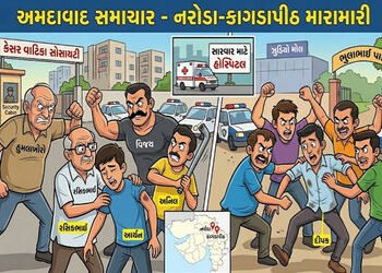 નરોડામાં પિતા- પુત્ર સહિત ત્રણ લોકો અને કાગડાપીઠમાં ચાર લોકોને તલવાર અને પાઇપ વડે મારામારી કરી, સારવ…