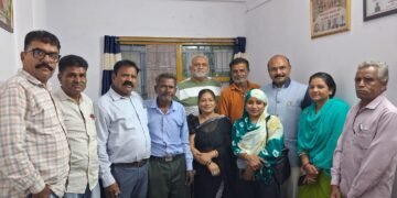 પત્રકાર એકતા પરિષદ બનાસકાંઠા જિલ્લા ના હોદ્દેદારો ની મિટિંગ પાલનપુર કાર્યાલયે મળી..