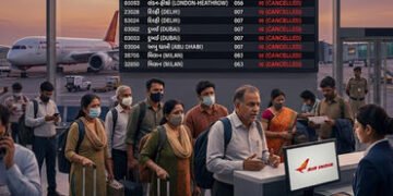 યુદ્ધ વચ્ચે મિડલ ઈસ્ટમાં અનેક ભારતીયો ફસાયા! ઈન્ડિગો-એર ઈન્ડિયાની 400થી વધુ ફ્લાઈટ્સ રદ | india canc…