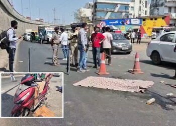 હિંમતનગર: મોતીપુરા સર્વિસ રોડ પર અજાણ્યા વાહનની ટક્કરે પિતાની નજર સામે જ પુત્રનું મોત | Himmatnagar …